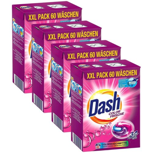 Dash 3 az 1-ben folyékony mosókapszula Color (4x60 db)