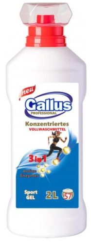 Gallus Professional 3 az 1-ben Sport Mosógél 2L (57 mosás)