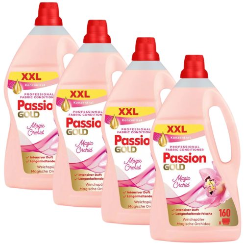 Passion Gold XXL öblítő A Varázslatos Orchidea Illatával 4x4L (640 mosás)