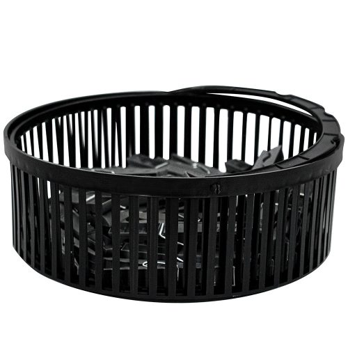 Ruhacsipesz akasztós tároló kosárral - 30 db csipesz (fekete)