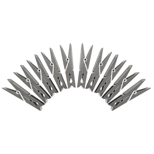 Ruhacsipesz akasztós tároló kosárral - 30 db csipesz (fekete)