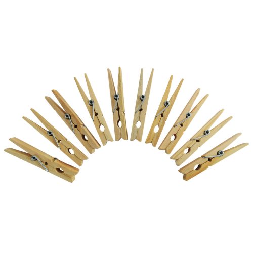 Klasszikus Fa Ruhacsipesz (10 db)