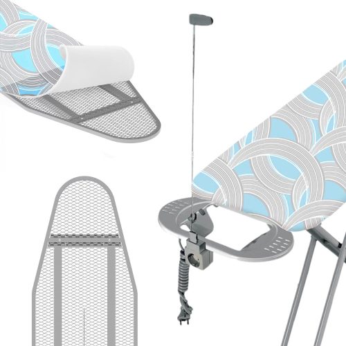 M205 Vasalódeszka - fokozatmentes magasságállítással és kábelvezetővel (145x38x94 cm)