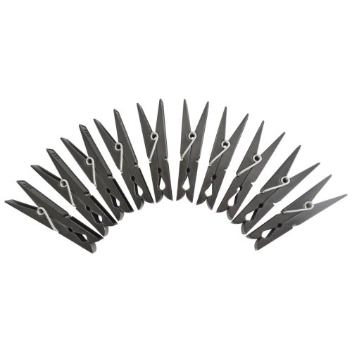 Fekete Műanyag Ruhacsipesz (20 db)