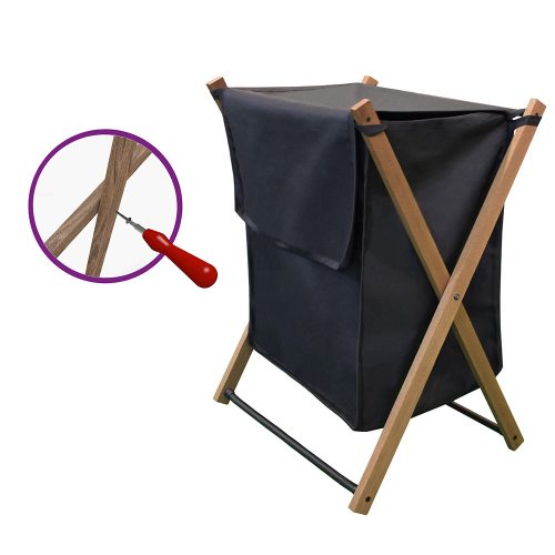 Aurora összecsukható fa szennyestartó (39L)