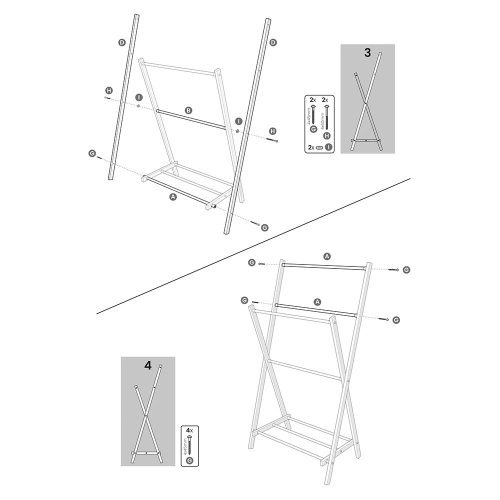 Aurora Eco Style törölközőtartó állvány (szereld magad)