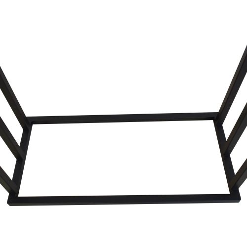 Modern szabadon álló 3 karos fürdőszobai törölközőtartó állvány (fekete)