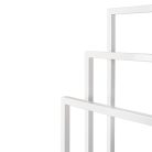 Modern szabadon álló 3 karos fürdőszobai törölközőtartó állvány (fehér)