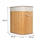 Sepio Bamboo összecsukható bambusz szennyestartó (72L)