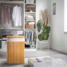 Sepio Bamboo összecsukható bambusz szennyestartó (72L)