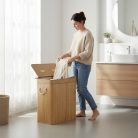 Sepio Bamboo Kétrekeszes összecsukható bambusz szennyestartó (105L)