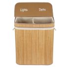 Sepio Bamboo Kétrekeszes összecsukható bambusz szennyestartó (105L)