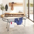 XXL Álló ruhaszárító állvány, teleszkópos (27 m)