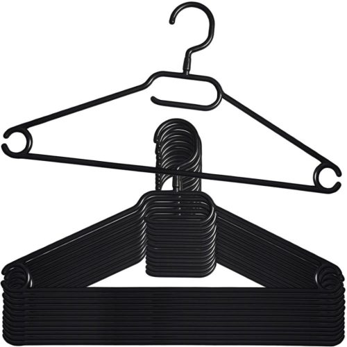 Műanyag vállfa 100 db (fekete)