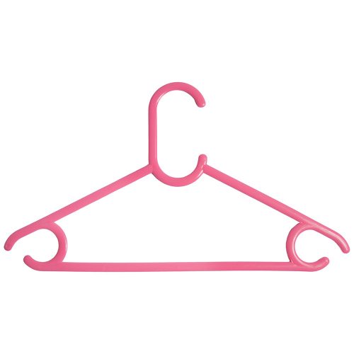 Műanyag gyerek vállfa 25 db (rózsaszín)