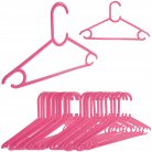 Műanyag gyerek vállfa 25 db (rózsaszín)