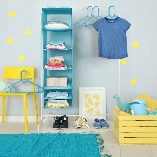 Műanyag gyerek vállfa 25 db (kék)