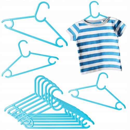 Műanyag gyerek vállfa 25 db (kék)