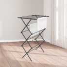 kompakt vertikális ruhaszárító (fekete)