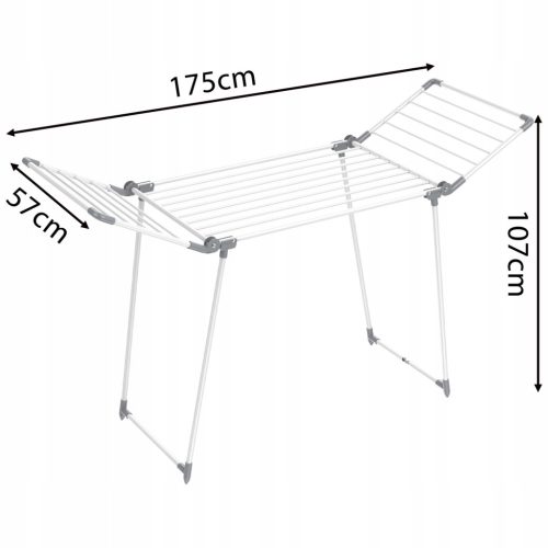AREO Álló ruhaszárító állvány (19m)