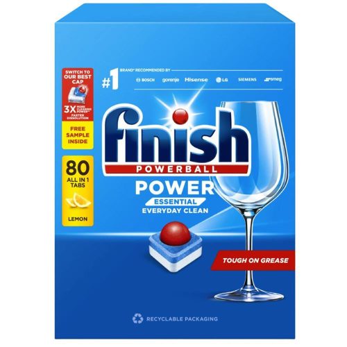 FINISH POWERBALL mosogatógép tabletta lemon (80db)