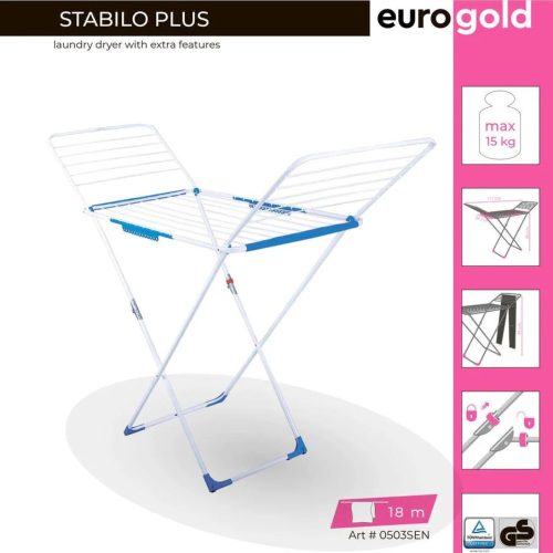 Álló ruhaszárító állvány Stabilo Plus (18 m)