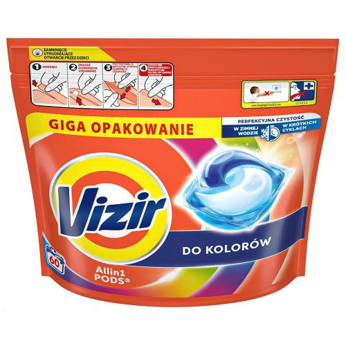 VIZIR ALLin1 folyékony mosókapszula Color (60 db)