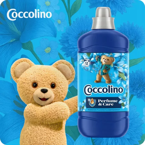 Coccolino Perfume & Care öblítő - Passion Flower & Bergamot 1,275L (51 mosás)