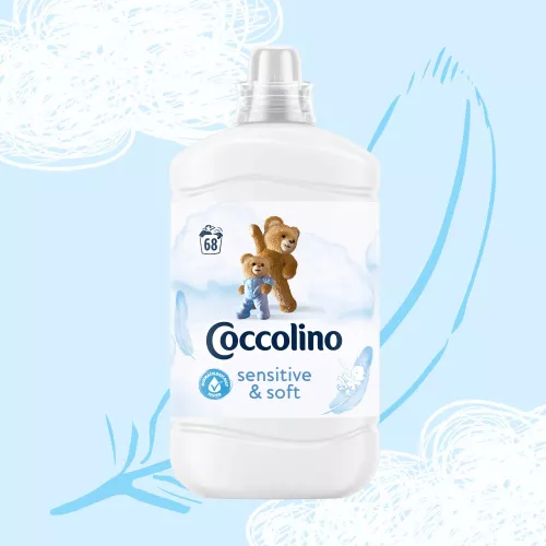 Coccolino Sensitive&Soft öblítő 1,7L (68 mosás)