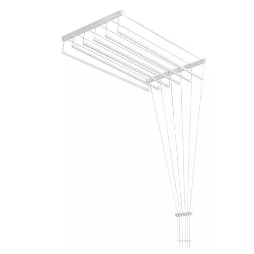Fregoli, mennyezeti ruhaszárító 130 cm (fehér)