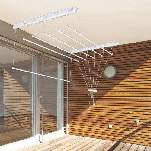 Fregoli, mennyezeti ruhaszárító 170 cm (fehér)