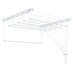 Fregoli, mennyezeti ruhaszárító 190 cm (fehér)