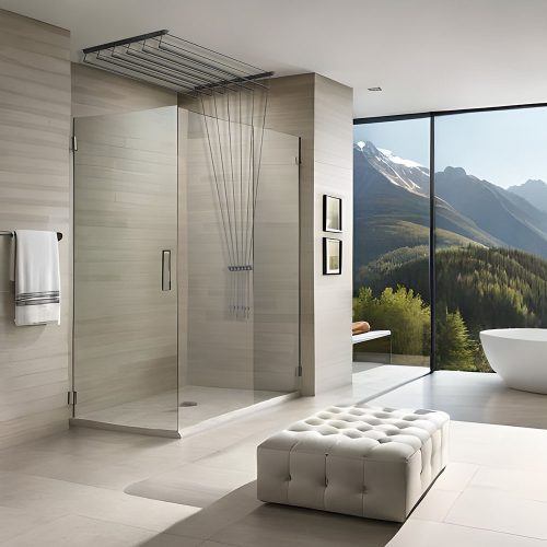 Fregoli, mennyezeti ruhaszárító 80 cm (fekete)