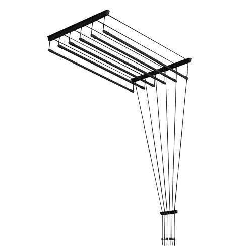 Fregoli, mennyezeti ruhaszárító 120 cm (fekete)