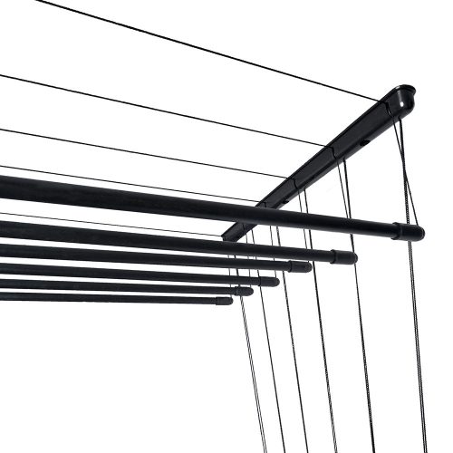 Fregoli, mennyezeti ruhaszárító 150 cm (fekete)