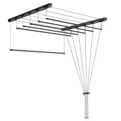 Fregoli, mennyezeti ruhaszárító 160 cm (fekete)