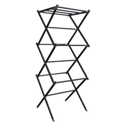 FERRARA bővíthető vertikális ruhaszárító (fekete)