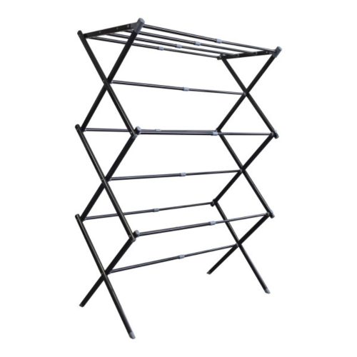 FERRARA bővíthető vertikális ruhaszárító (fekete)