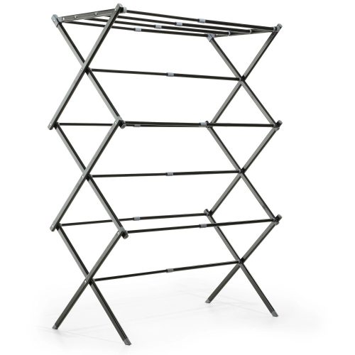 FERRARA bővíthető vertikális ruhaszárító (fekete)